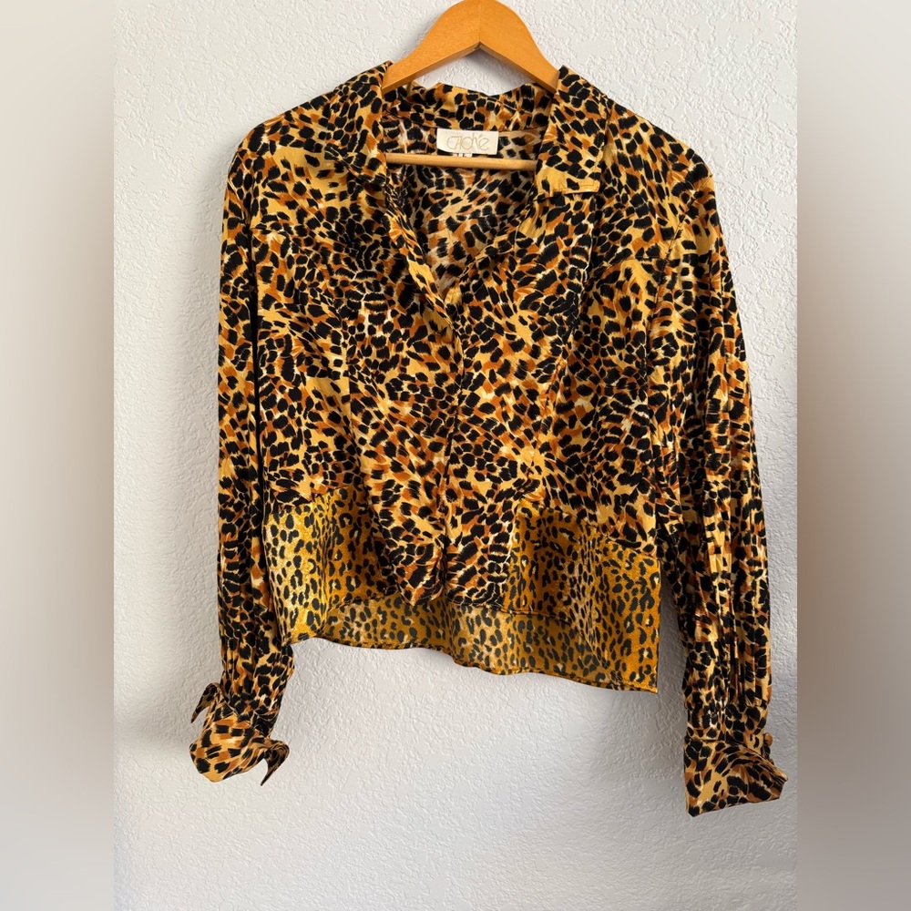 Caché leopard shirt/jacket